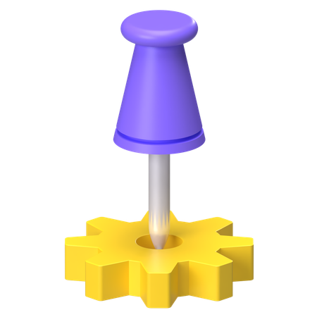 Alfinete  3D Icon