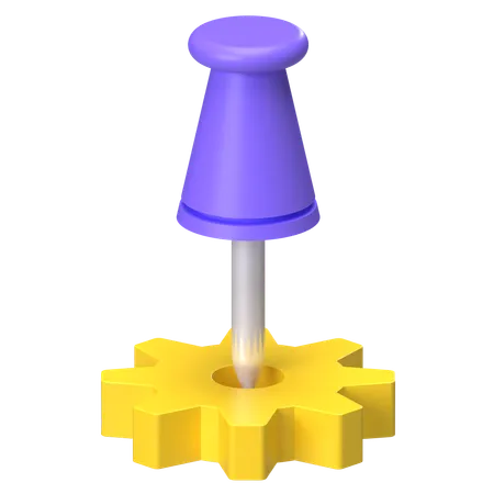 Alfinete  3D Icon