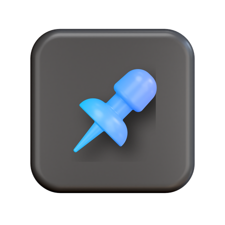 Alfinete  3D Icon