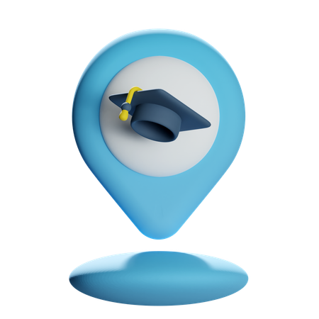 Alfinete de localização da formatura  3D Icon