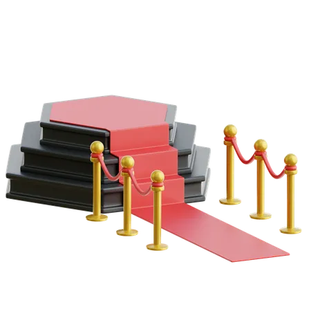 Alfombra roja  3D Icon