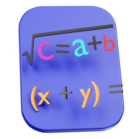 Álgebra  3D Icon