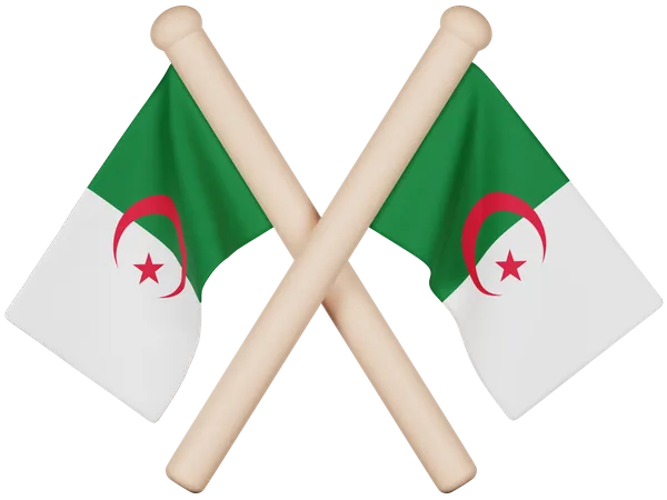 Algeria Flag  3D Icon