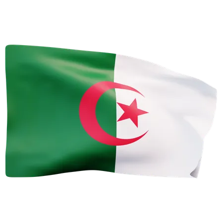 Algeria Flag  3D Icon