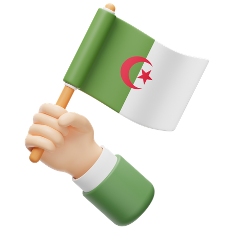 Algeria Flag  3D Icon