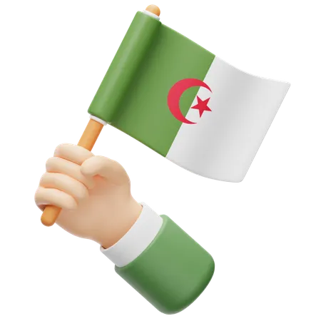 Algeria Flag  3D Icon