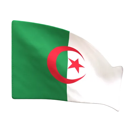 Algeria Flag  3D Icon