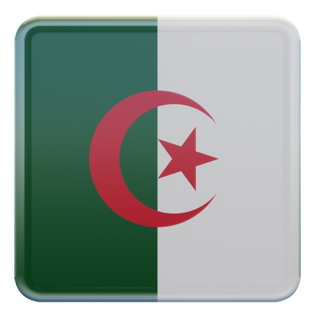 Algeria Flag 3D Illustration