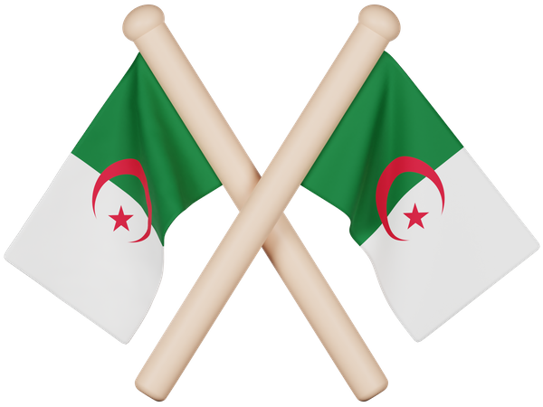 Algeria Flag  3D Icon