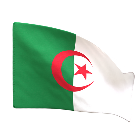 Algeria Flag  3D Icon