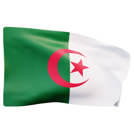 Algerien Flagge  3D Icon