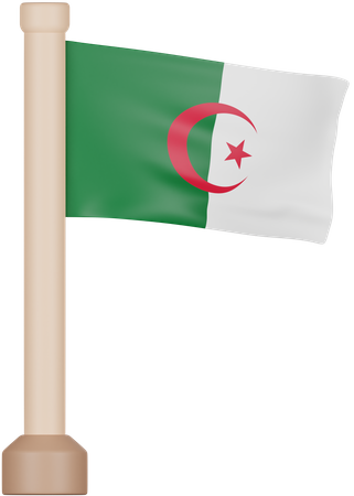 Algerien Flagge  3D Icon