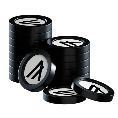 Algo Coin Stacks  3D Icon