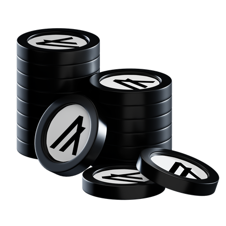 Algo Coin Stacks  3D Icon