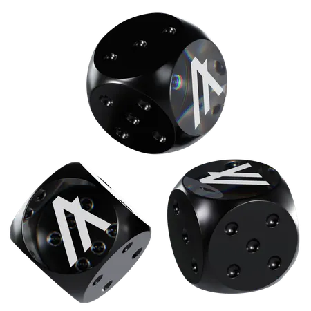 Algo Glass Dice Crypto  3D Icon