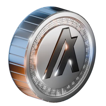 Moneda algorando  3D Icon