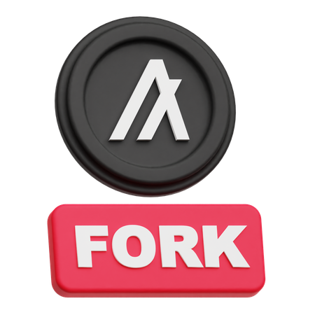 Algorand Fork  3D Icon