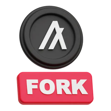 Algorand Fork  3D Icon
