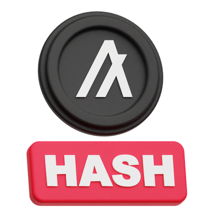 Algorand Hash  3D Icon
