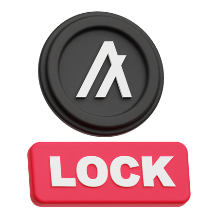 Algorand Lock  3D Icon