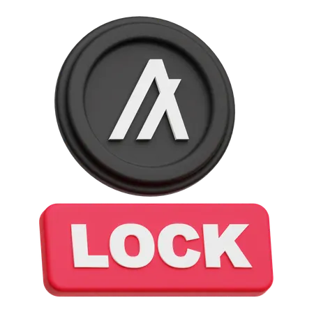 Algorand Lock  3D Icon