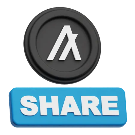Algorand Share  3D Icon