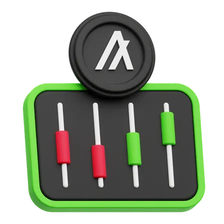 Algorand Token Analysis  3D Icon