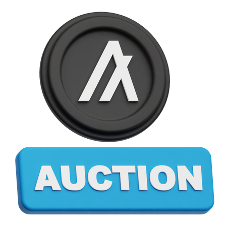 Algorand Token Auction  3D Icon