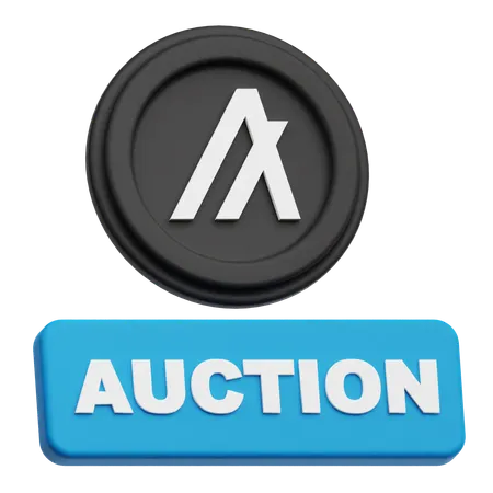 Algorand Token Auction  3D Icon