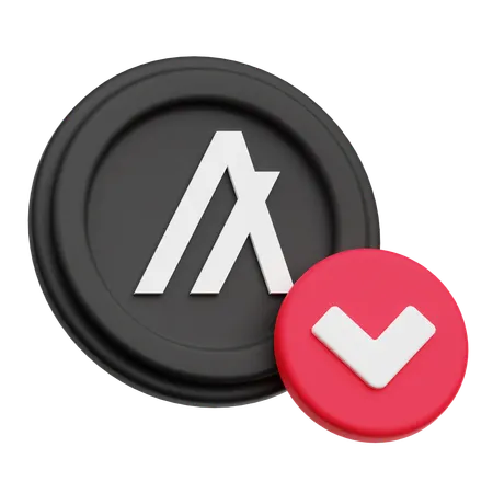 Algorand Token Down  3D Icon