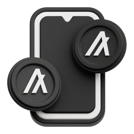 Algorand Token Exchange  3D Icon