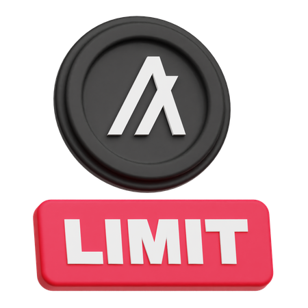 Algorand Token Limit  3D Icon