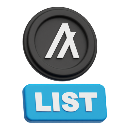 Algorand Token List  3D Icon