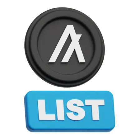 Algorand Token List  3D Icon