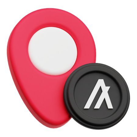 Algorand Token Location  3D Icon