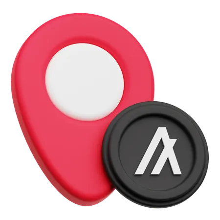 Algorand Token Location  3D Icon