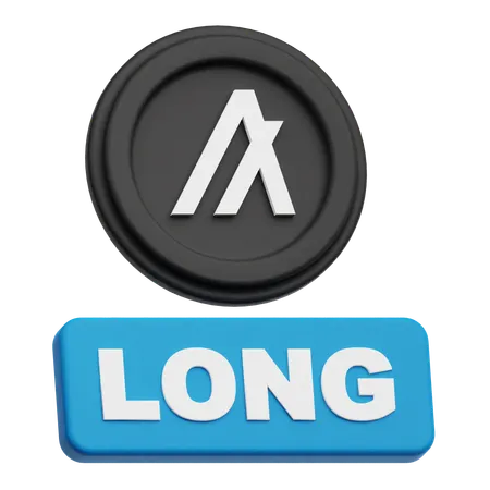 Algorand Token Long  3D Icon