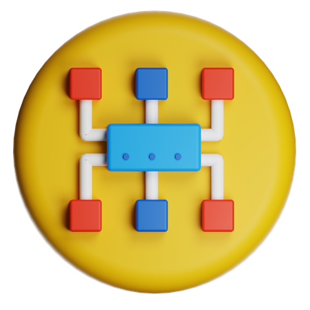 Algorithm  3D Icon