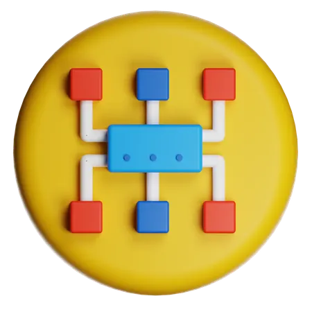 Algorithm  3D Icon