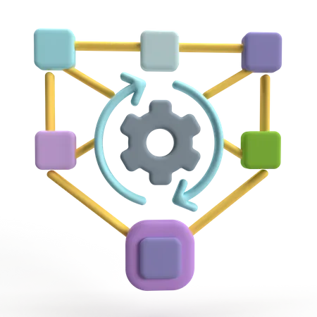 Algorithm  3D Icon