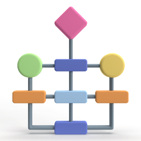 Algorithm  3D Icon