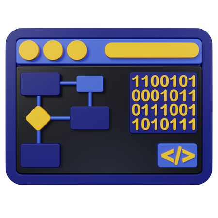 Algorithm  3D Icon