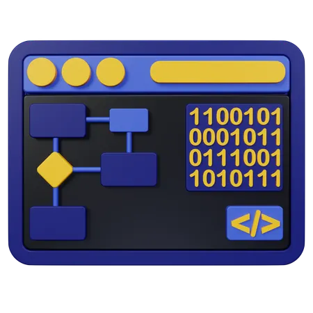 Algorithm  3D Icon