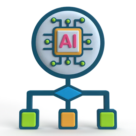 Algorithm  3D Icon