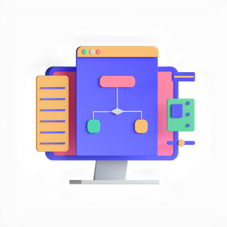 Algorithm  3D Icon