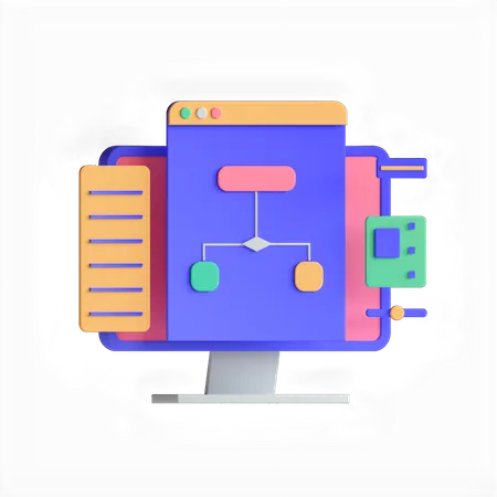 Algorithm  3D Icon