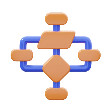 Algorithm  3D Icon