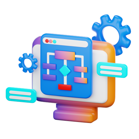 Algorithm  3D Icon