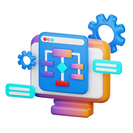 Algorithm  3D Icon