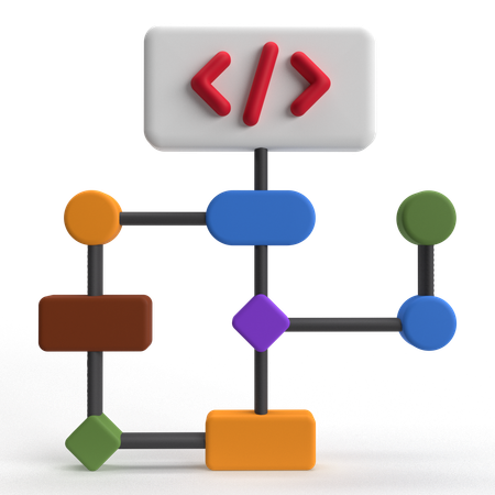 Algorithm  3D Icon